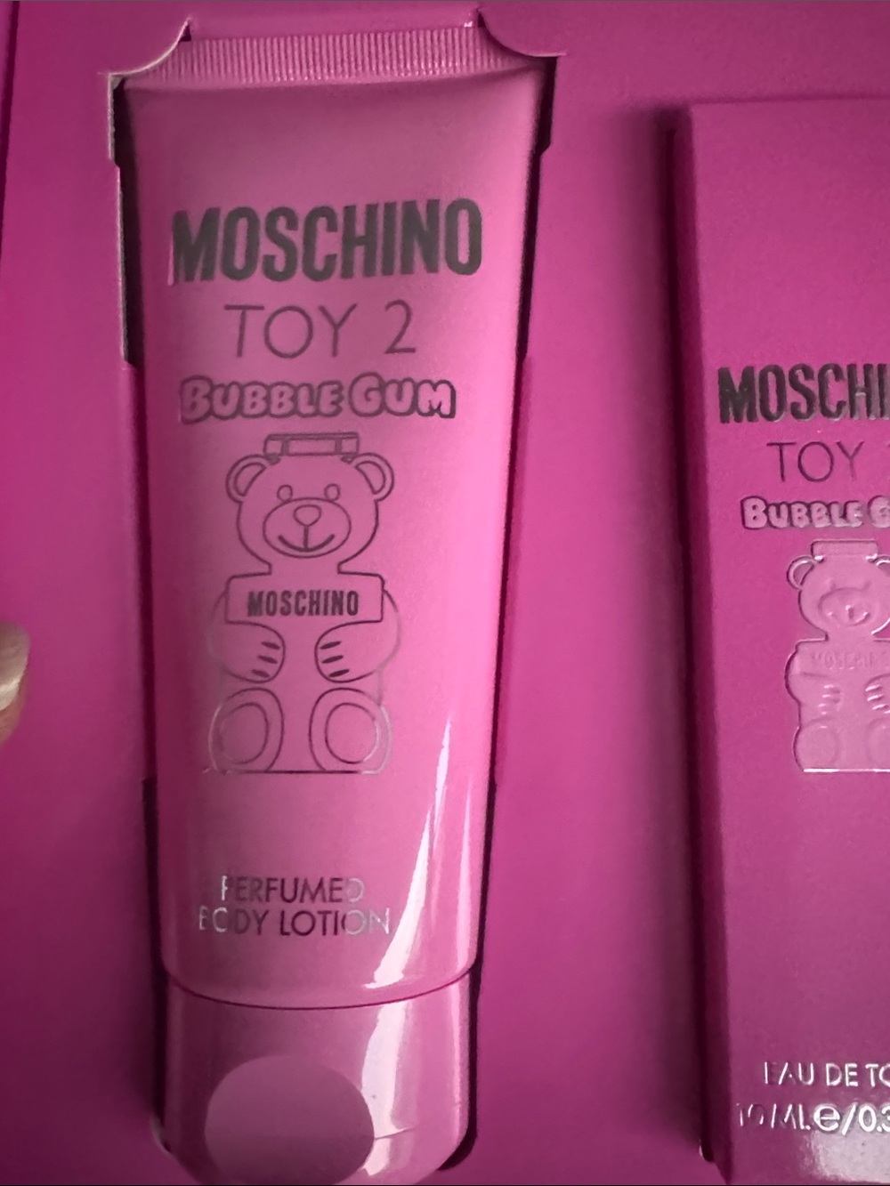 Moschino Pink Toy 2 Bubble Gum 3 Piece Gift Set New - Picture 6 of 8